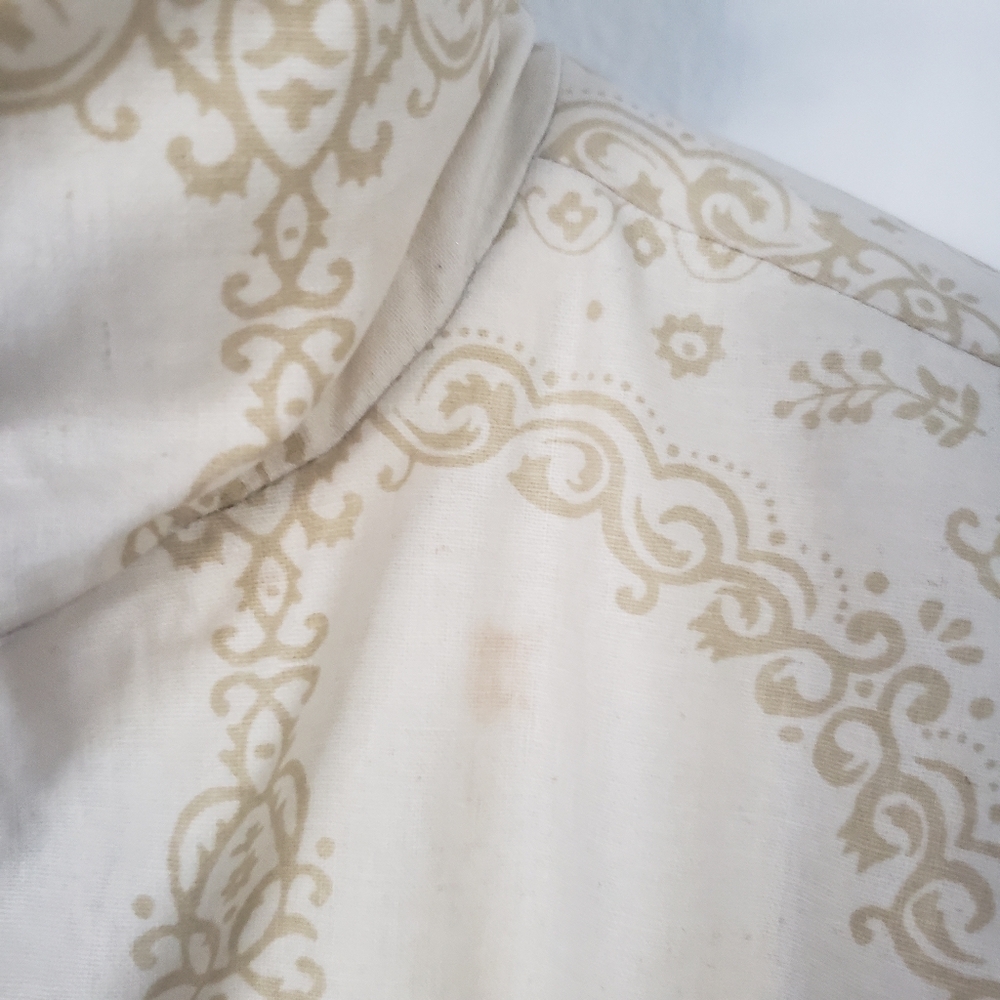 Urban Outfitters BDG Ivory Linen Printed Isla Cropped Puffer XS - Picture 7 of 16